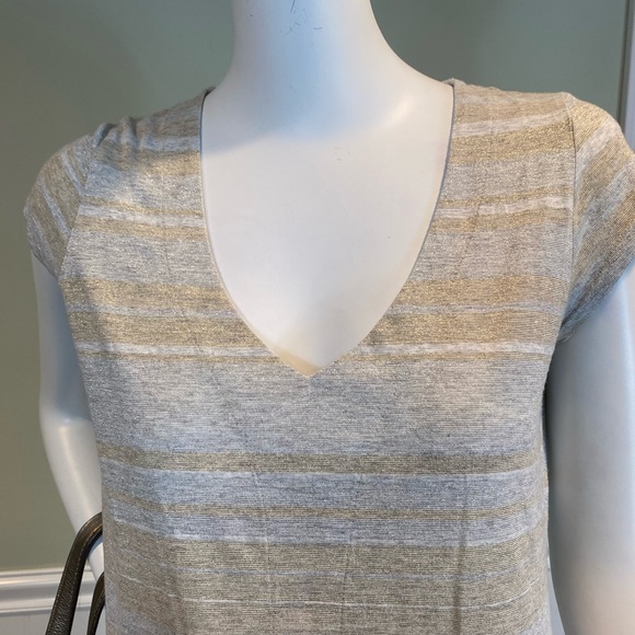 Zooey Metallic Striped Mini Dress - Picture 3 of 7